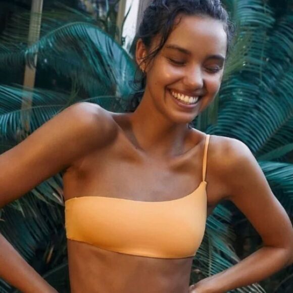 NEW Free People x Toast Signature One-Shoulder Bikini Top, L‎ - Picture 2 of 9